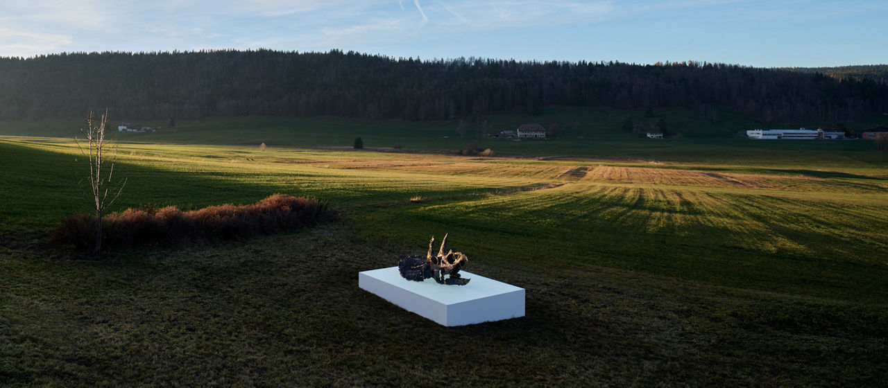 Nahaufnahme des Kunstwerks.