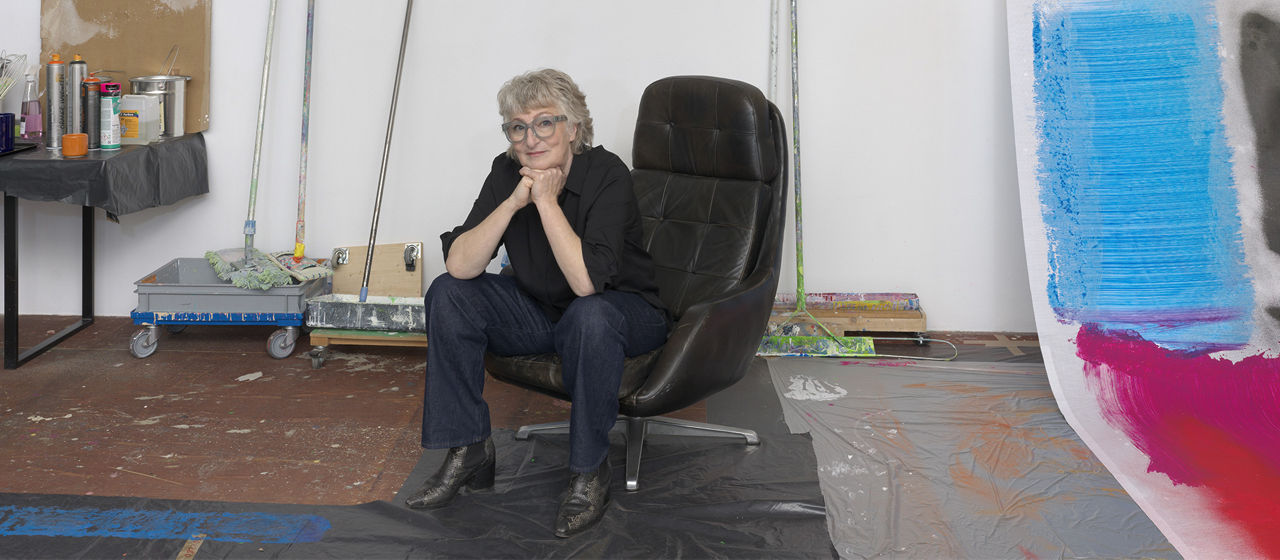 Portrait of the artist.