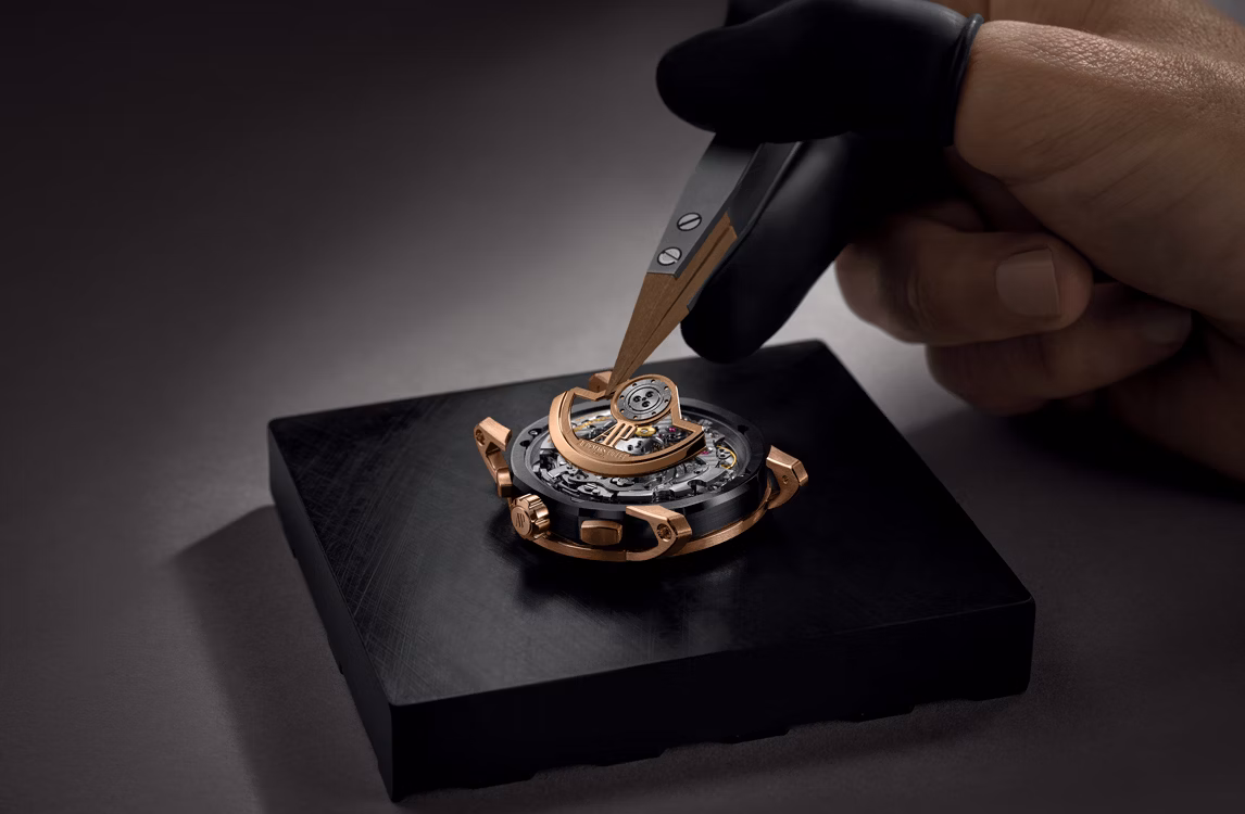 Savoir faire shoot of Code 11.59 by Audemars Piguet Selfwinding Chronograph watches.