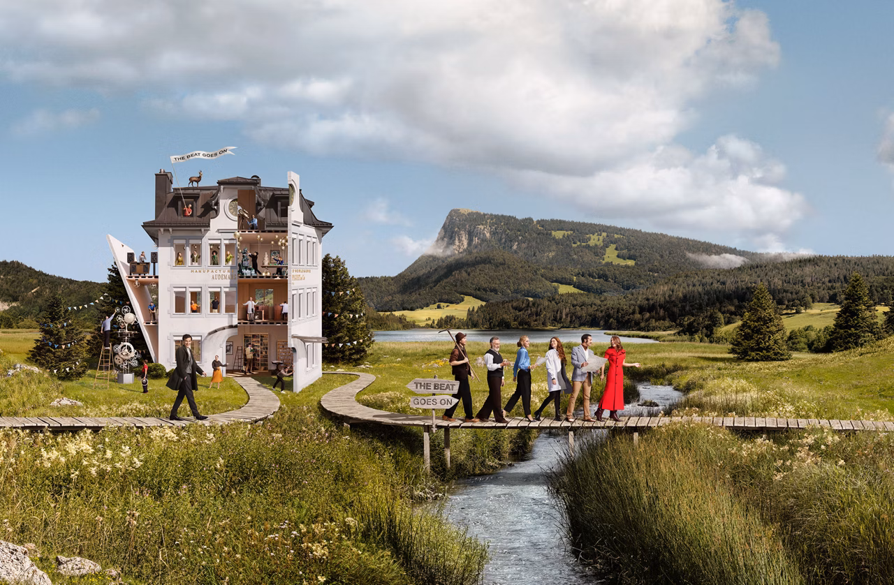 In der Landschaft von Le Brassus kreieren die Mitarbeiter von Audemars Piguet Außergewöhnliches und feiern im historischen Gebäude ihr 150-jähriges Bestehen.