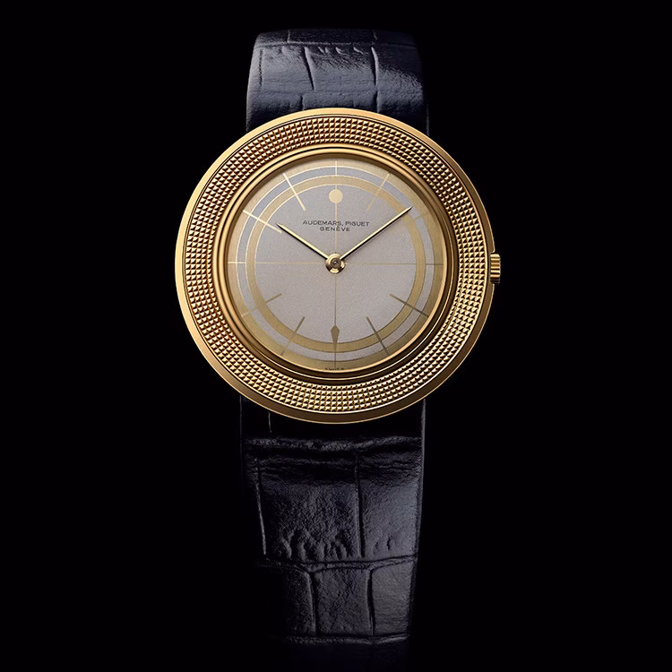 1959. Armbanduhr mit dem Spitznamen „Discovolante“ (fliegende Untertasse)