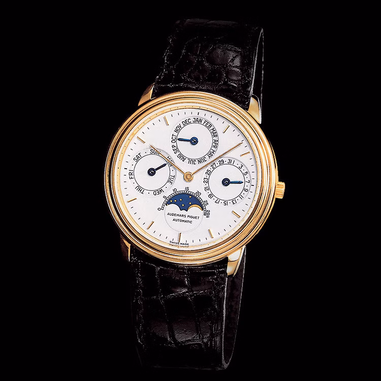 1978. Die flachste Automatik-Armbanduhr mit ewigem Kalender