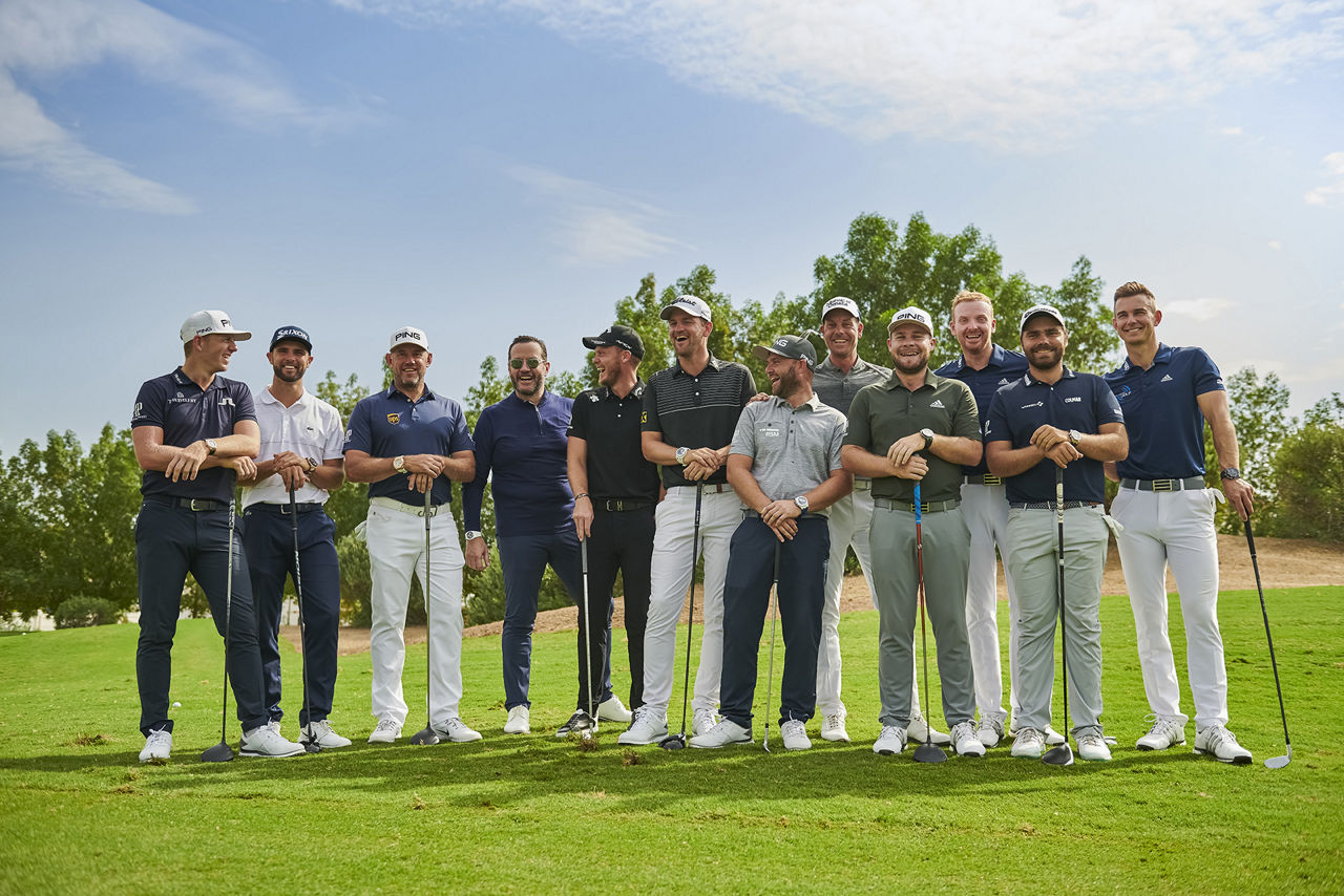 Foto di gruppo dei Golf Ambassadors di Audemars Piguet