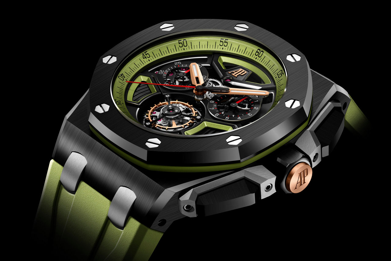 Montre Royal Oak Offshore Tourbillon Volant Chronographe Automatique.