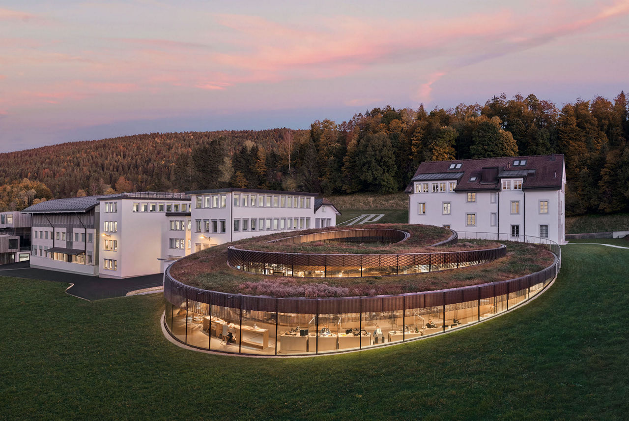 Exterior view of the museum Musée Atelier Audemars Piguet.