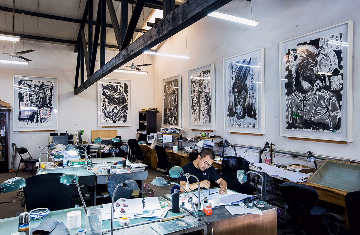 Lo studio di Sun Xun