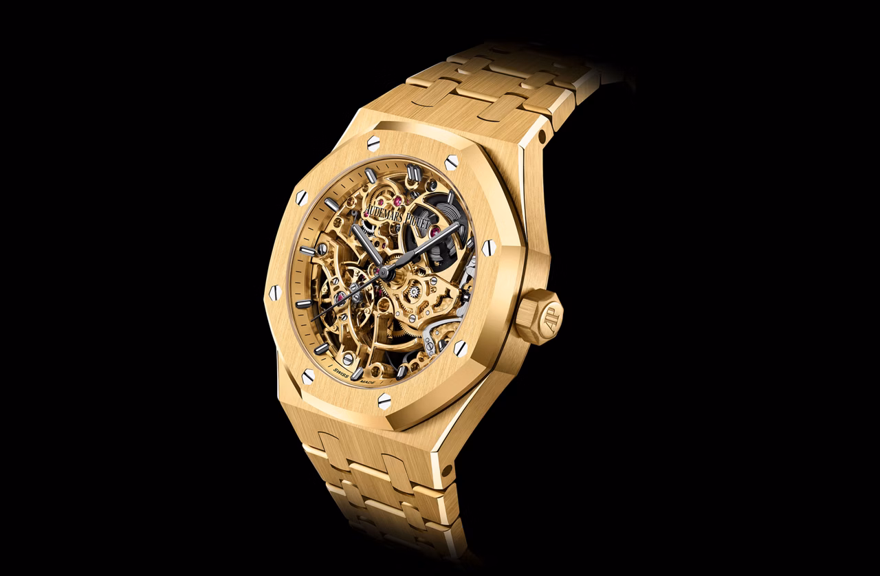 Primo piano di un orologio Royal Oak