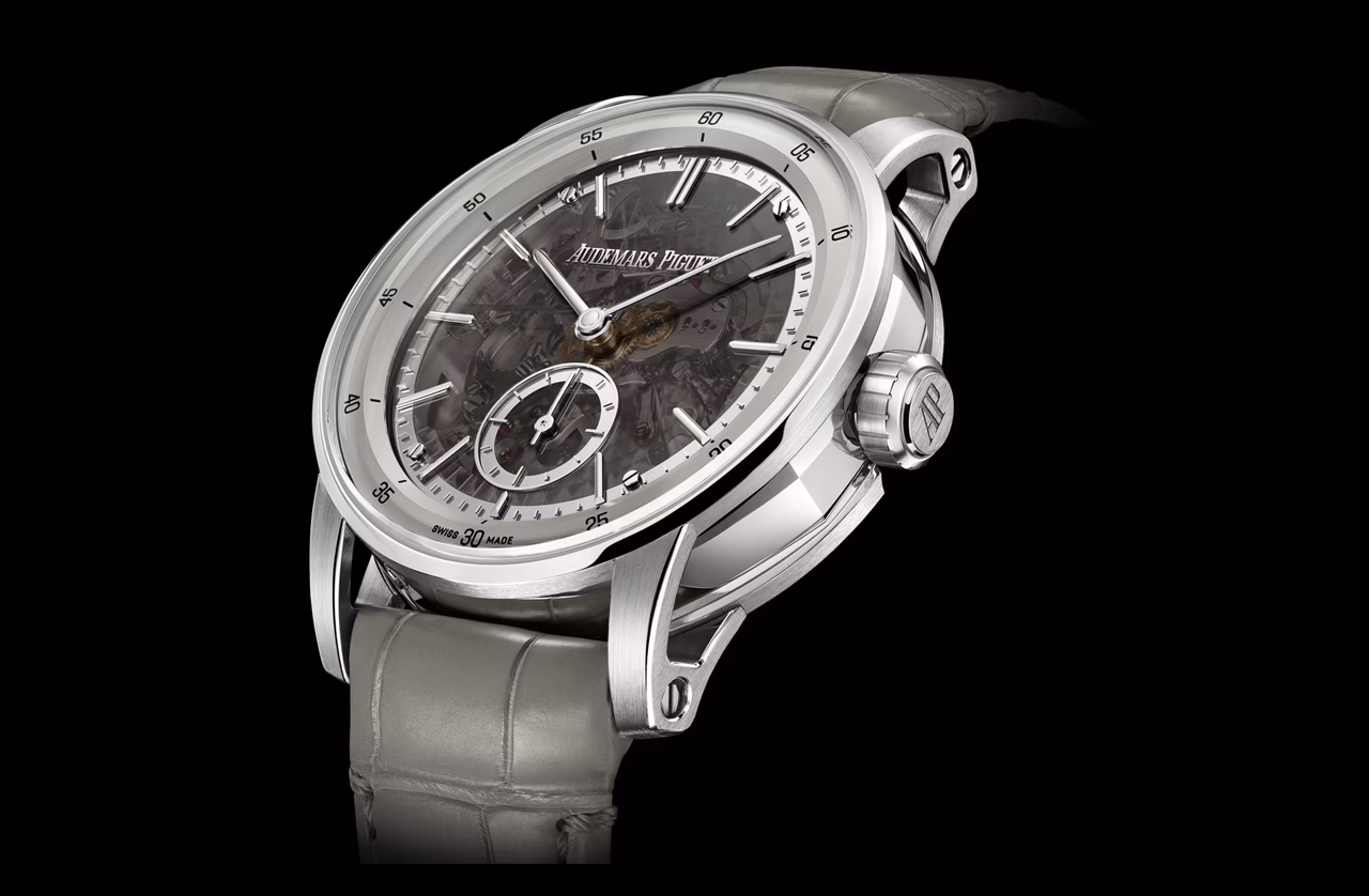 Vista de cerca de un reloj Code 11.59 by Audemars Piguet.