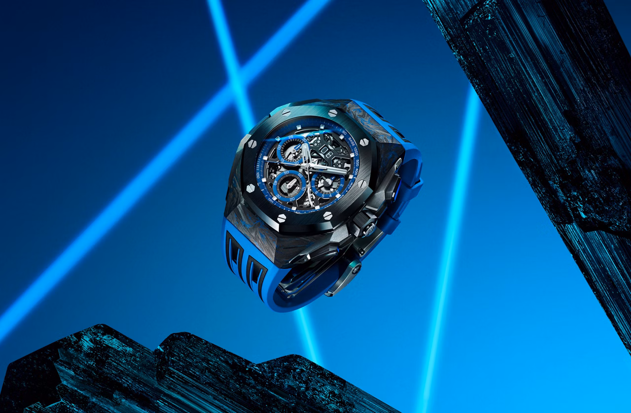 Imagen lifestyle de un reloj Royal Oak Concept.