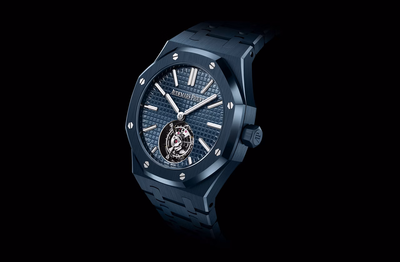 Close up of a Royal Oak watch.