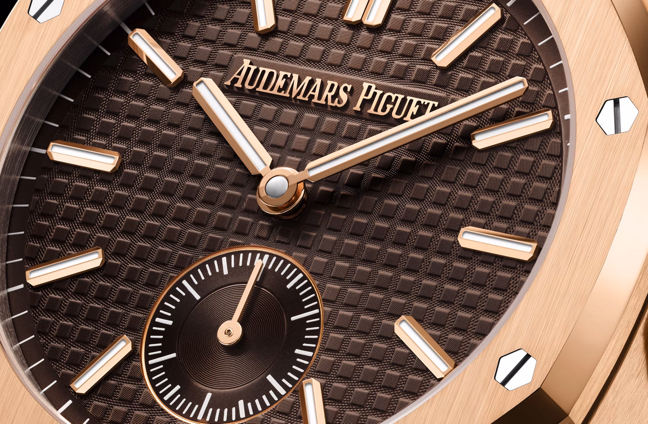 Vista de cerca de una esfera del Royal Oak Offshore.