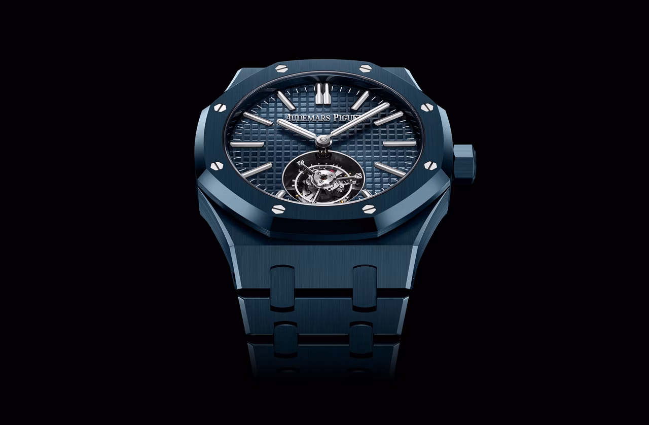 Close up of a Royal Oak watch.