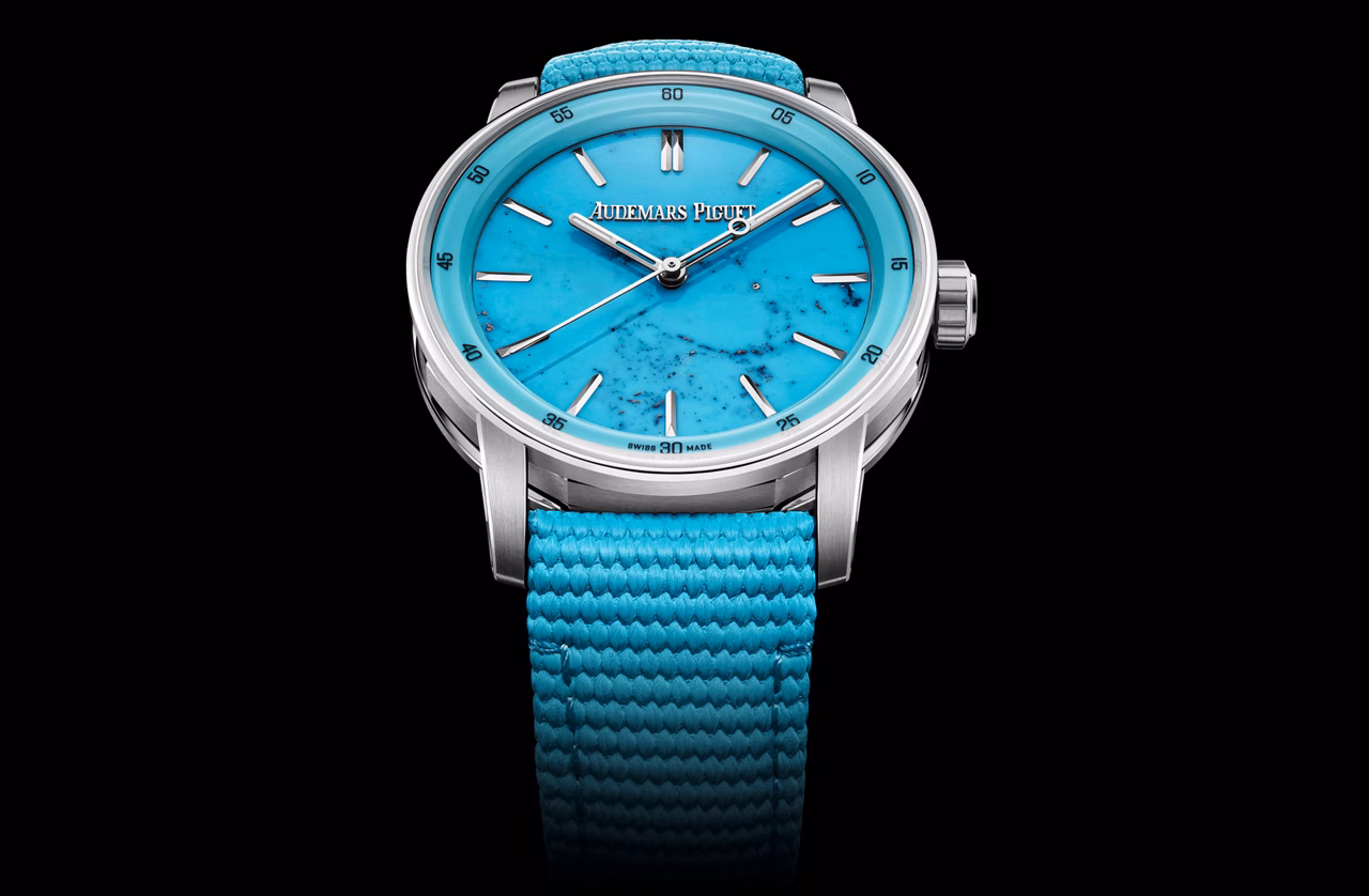 Gros plan d’un cadran de Code 11.59 by Audemars Piguet.