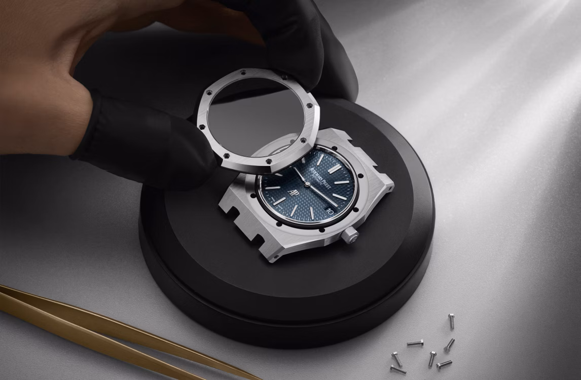 Ensamblaje de la caja del Royal Oak 16202ST