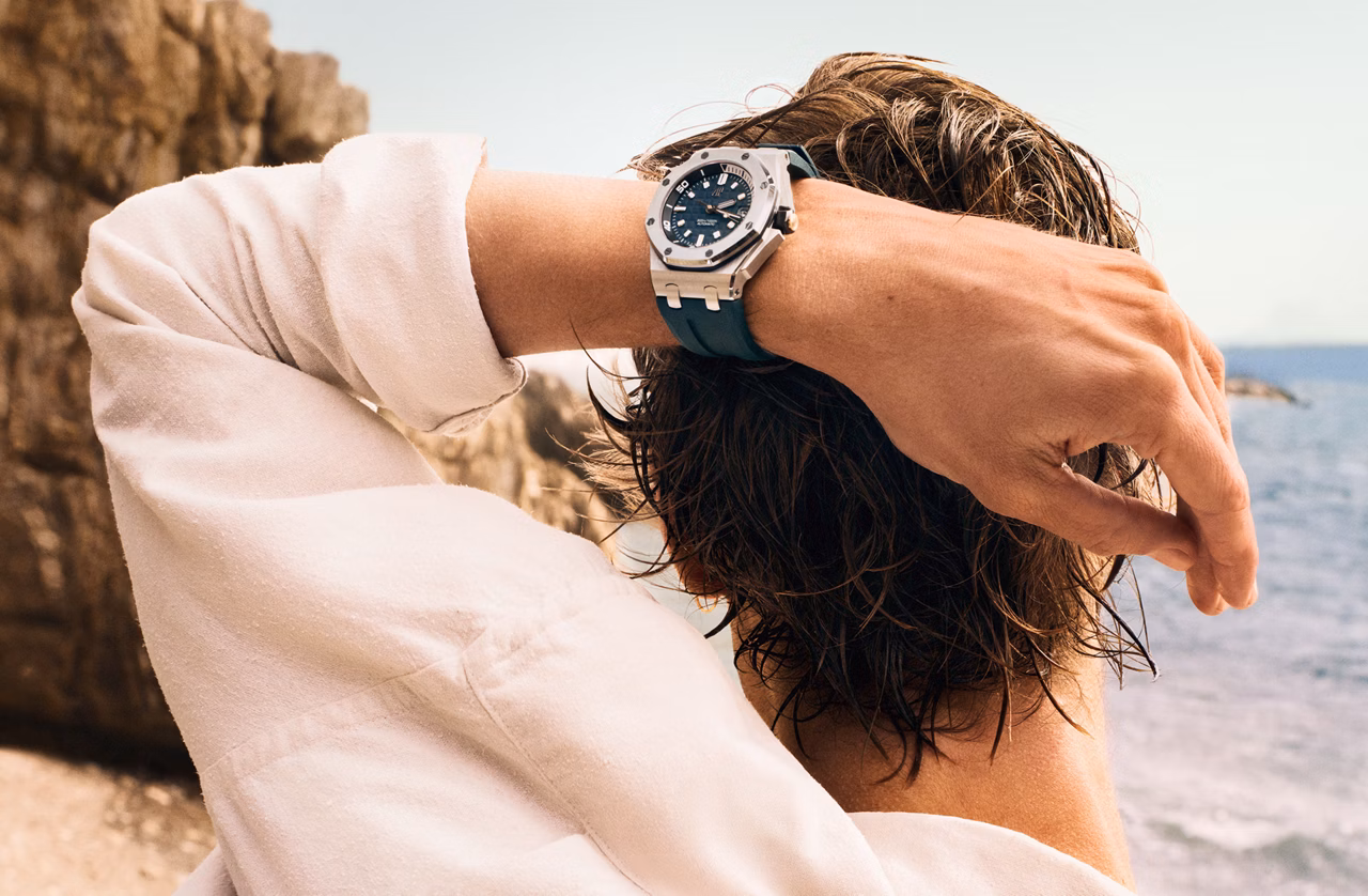 Servizio fotografico lifestyle di un orologio Royal Oak Offshore.