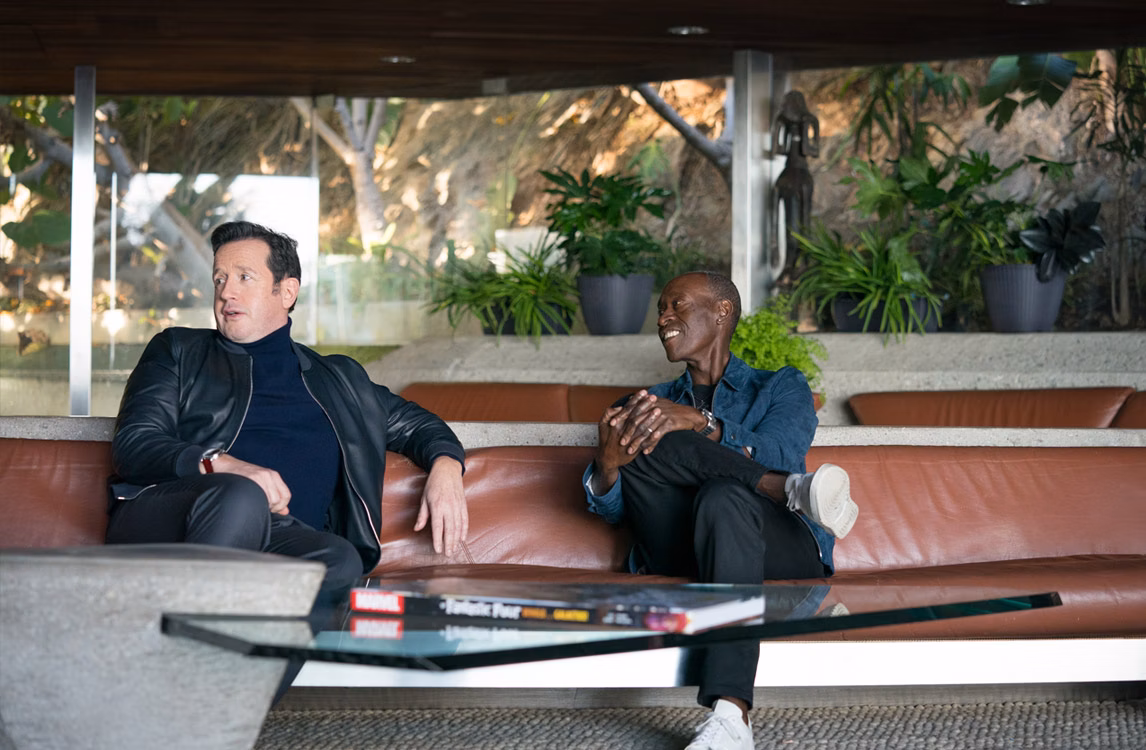 François-Henry Bennahmias et Don Cheadle discutent