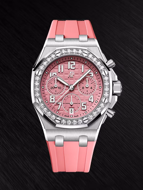 Gros plan d’une montre Royal Oak Offshore