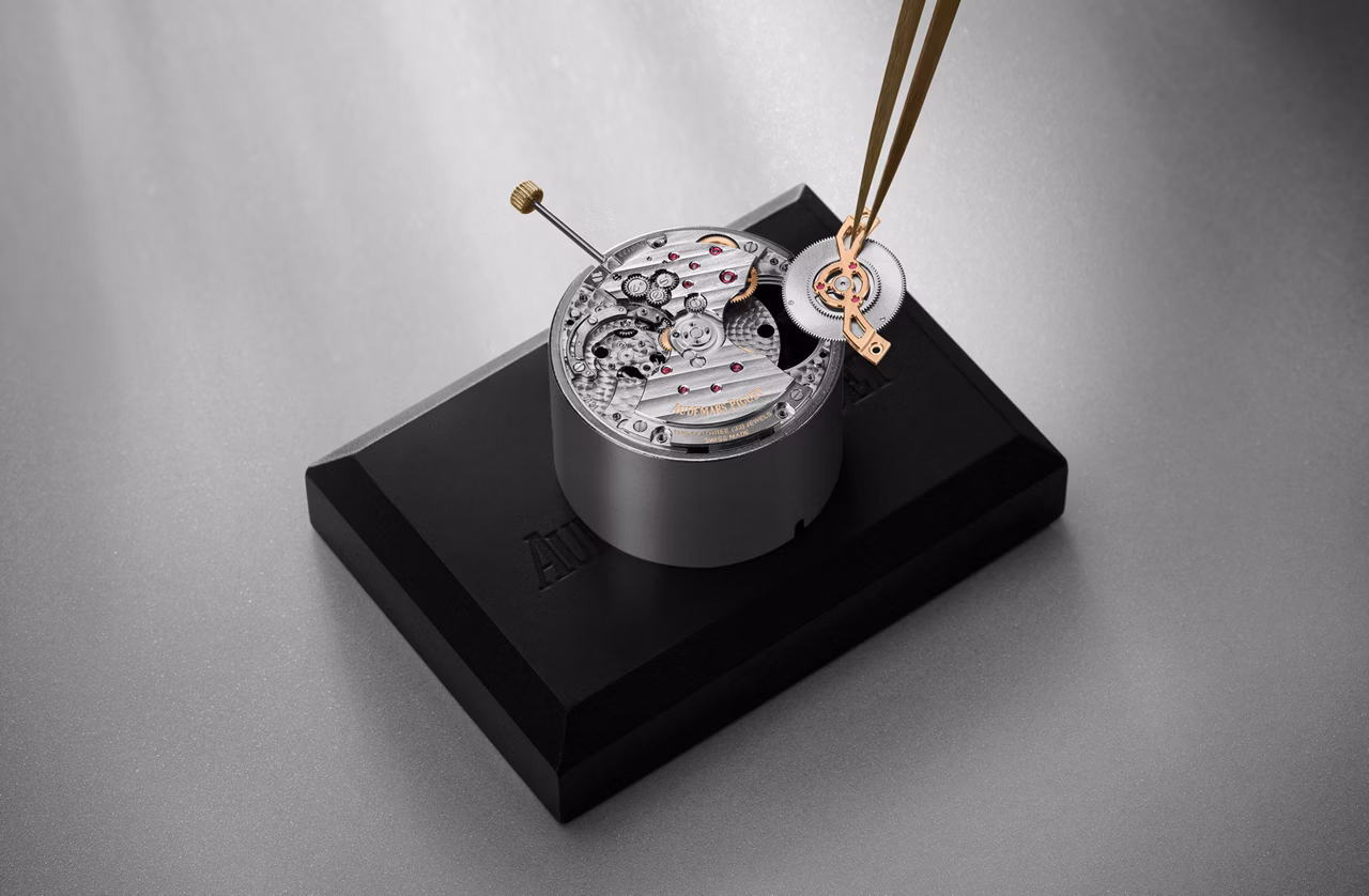 Savoir faire shoot of a Royal Oak watch.