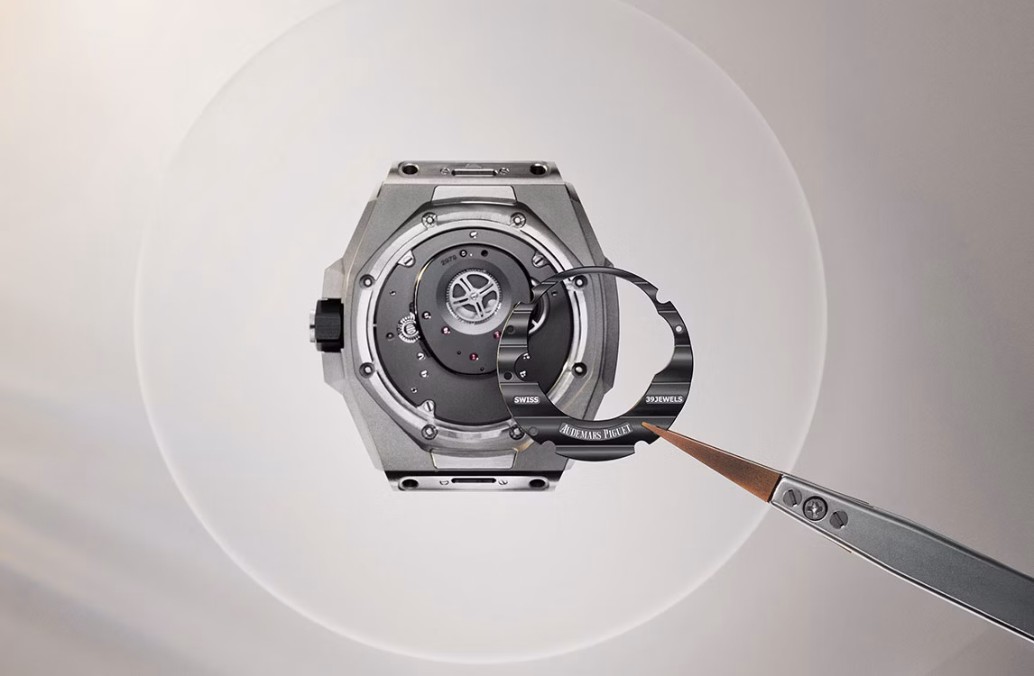 Savoir faire shoot of a Royal Oak Concept watch.