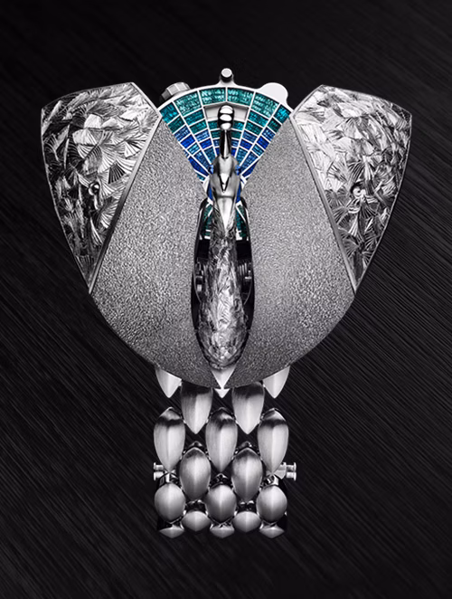 Vista de cerca de un reloj Établisseurs.