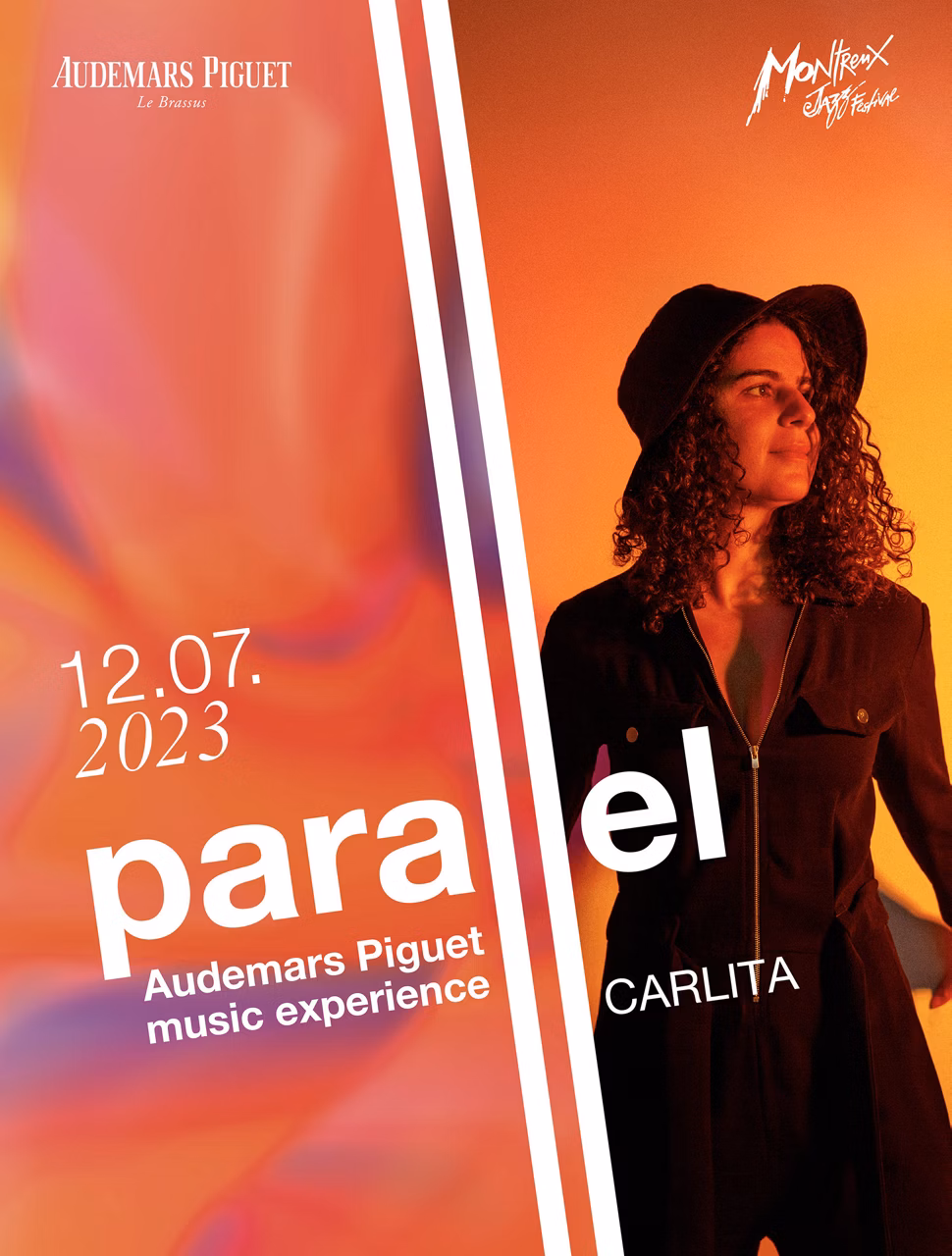 The "Parallel" concert poster with the artist Carlita.