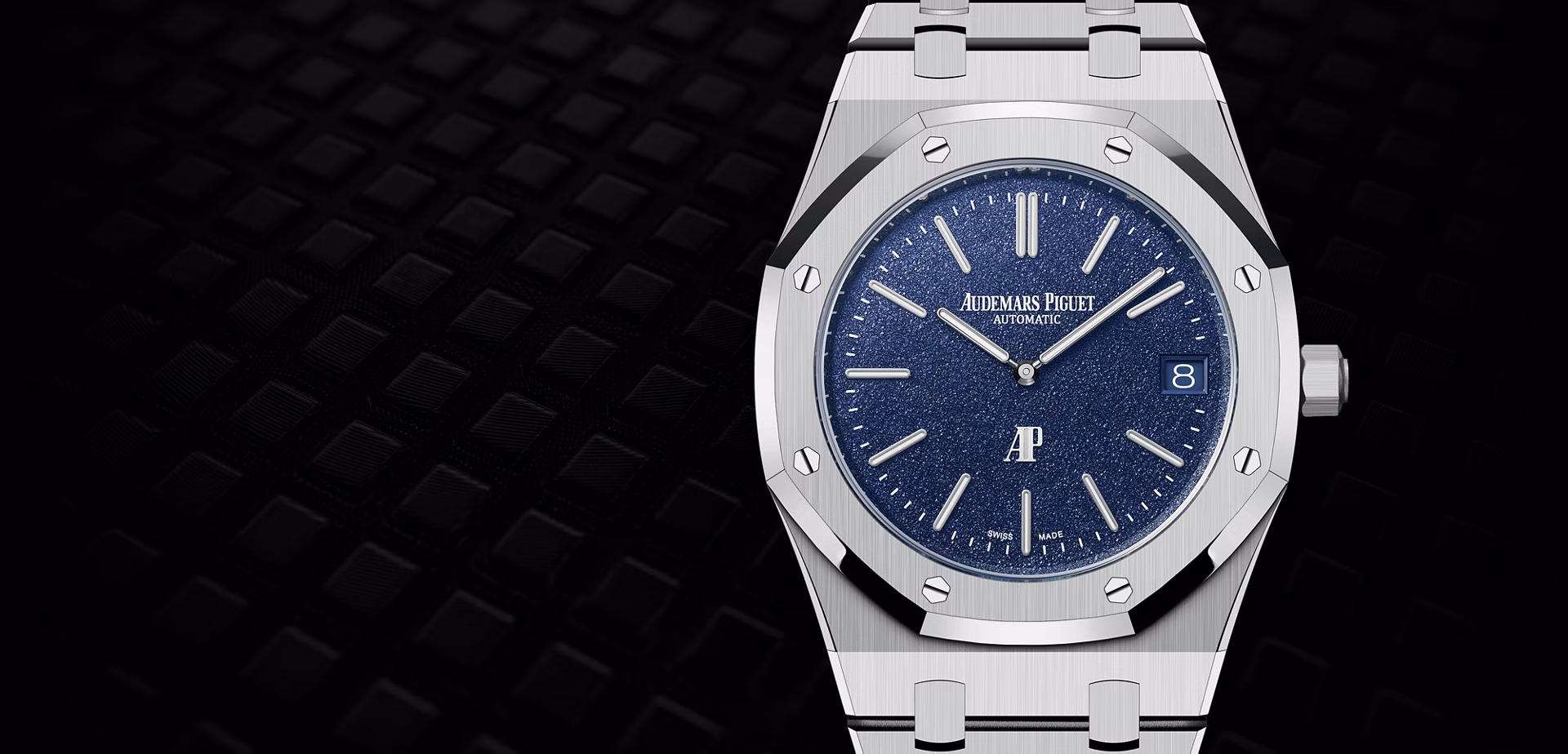 Close up of a Royal Oak watch.