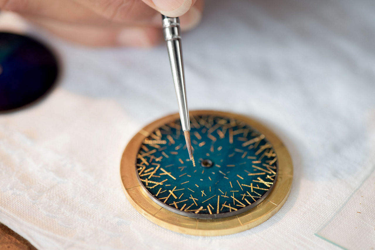 Primo piano di un quadrante Code 11.59 by Audemars Piguet.