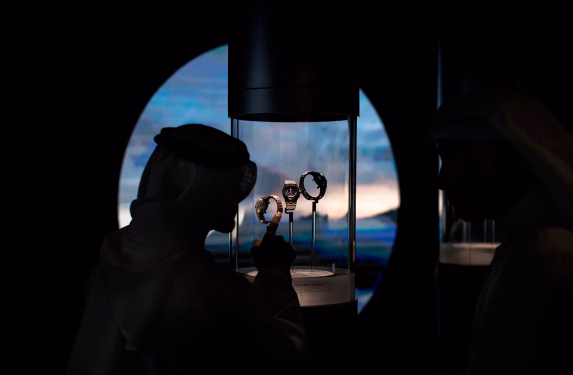 杜拜鐘錶週愛彼特展展場