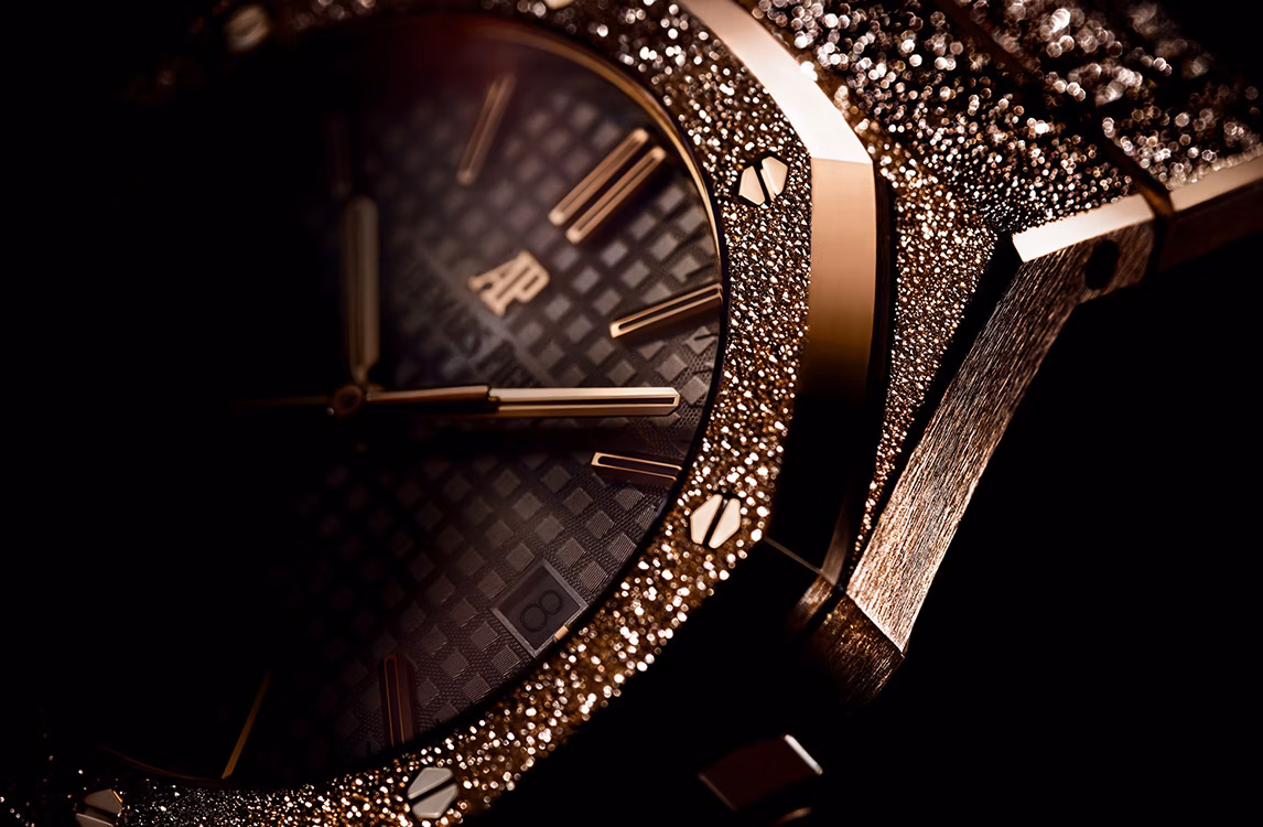 Primo piano di un orologio Royal Oak