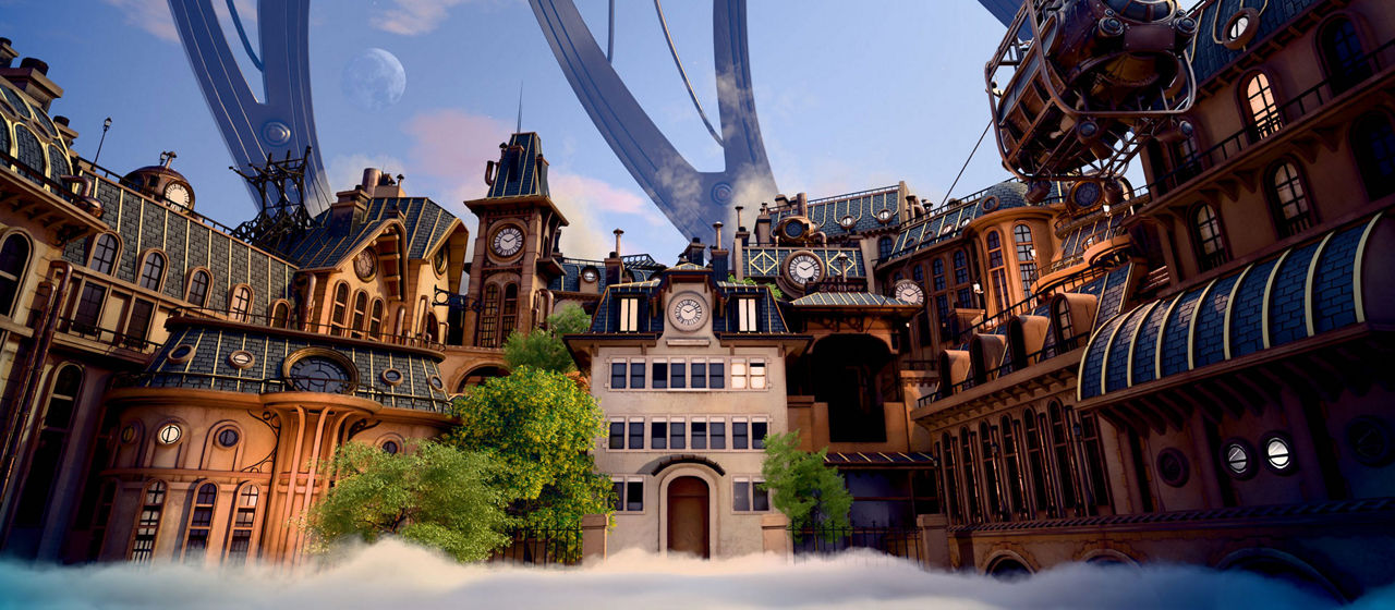 A representation of a virtual reality experience.