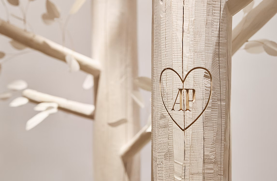 Nahaufnahme des Kunstwerks.