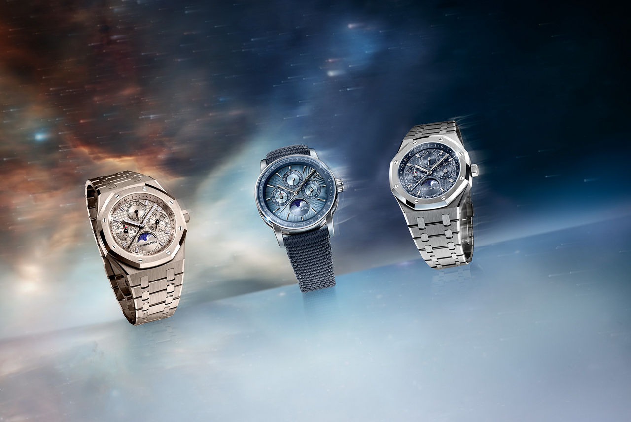 Lifestyle photo of the 3 new perpetual calendar models.
