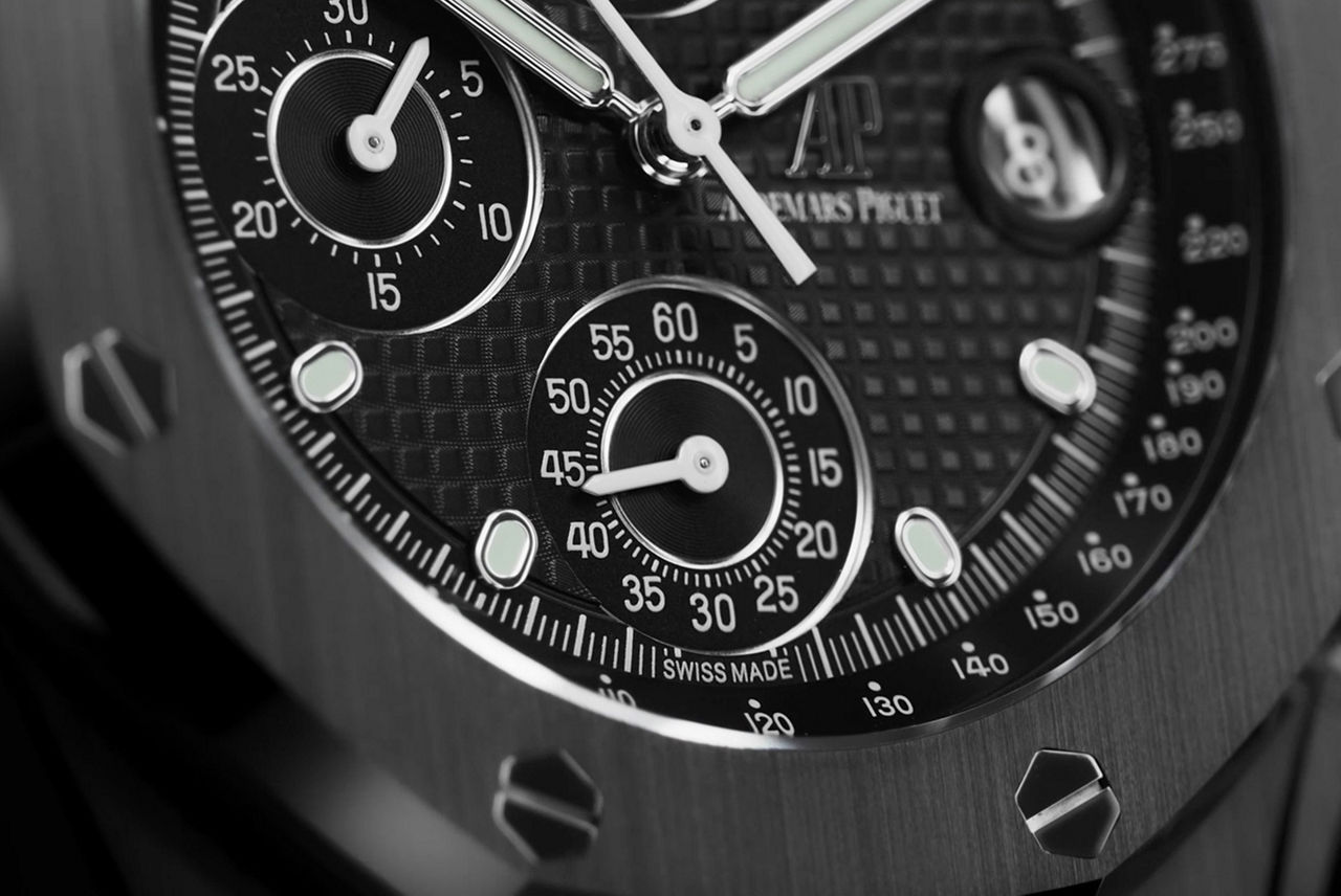Primo piano di un orologio Royal Oak Offshore