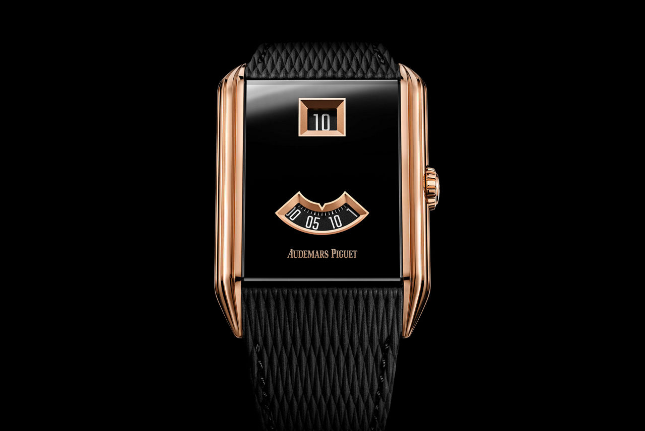 ネオ フレーム ジャンピングアワー ウォッチのクローズアップ