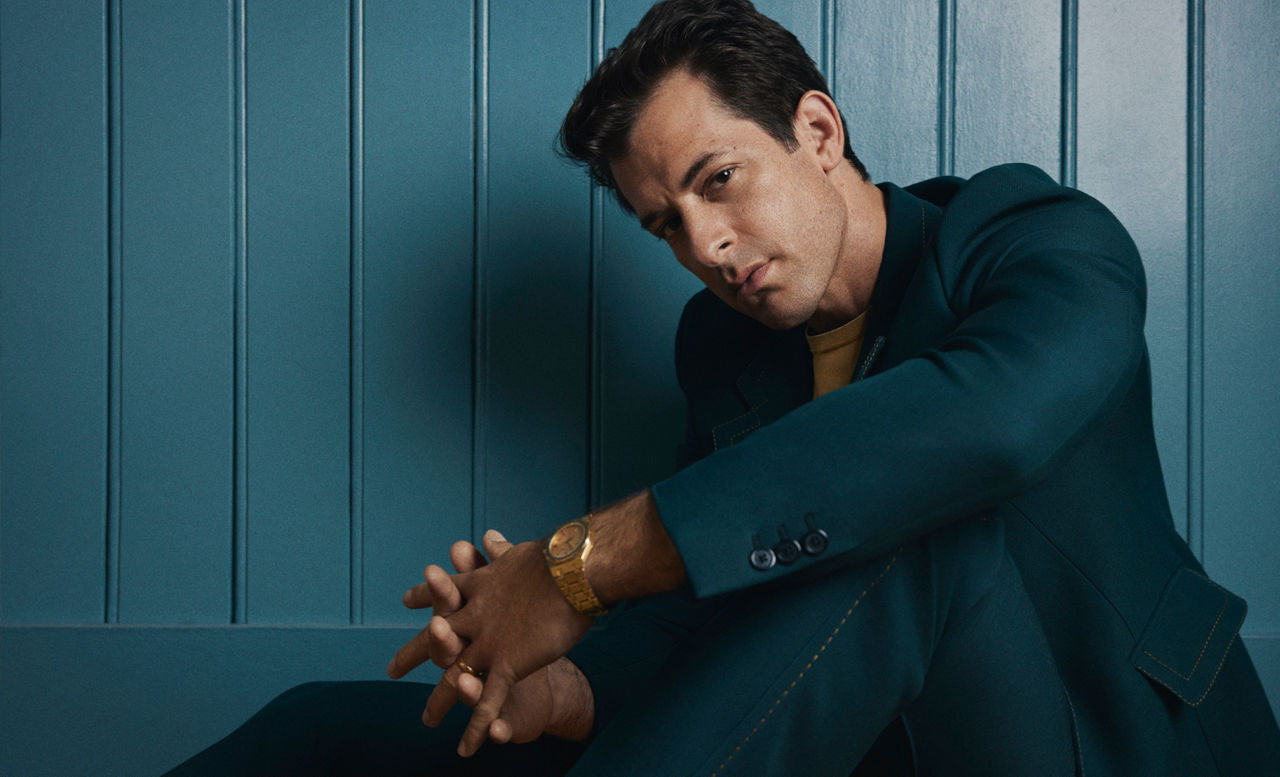 Mark Ronson che indossa un orologio Royal Oak