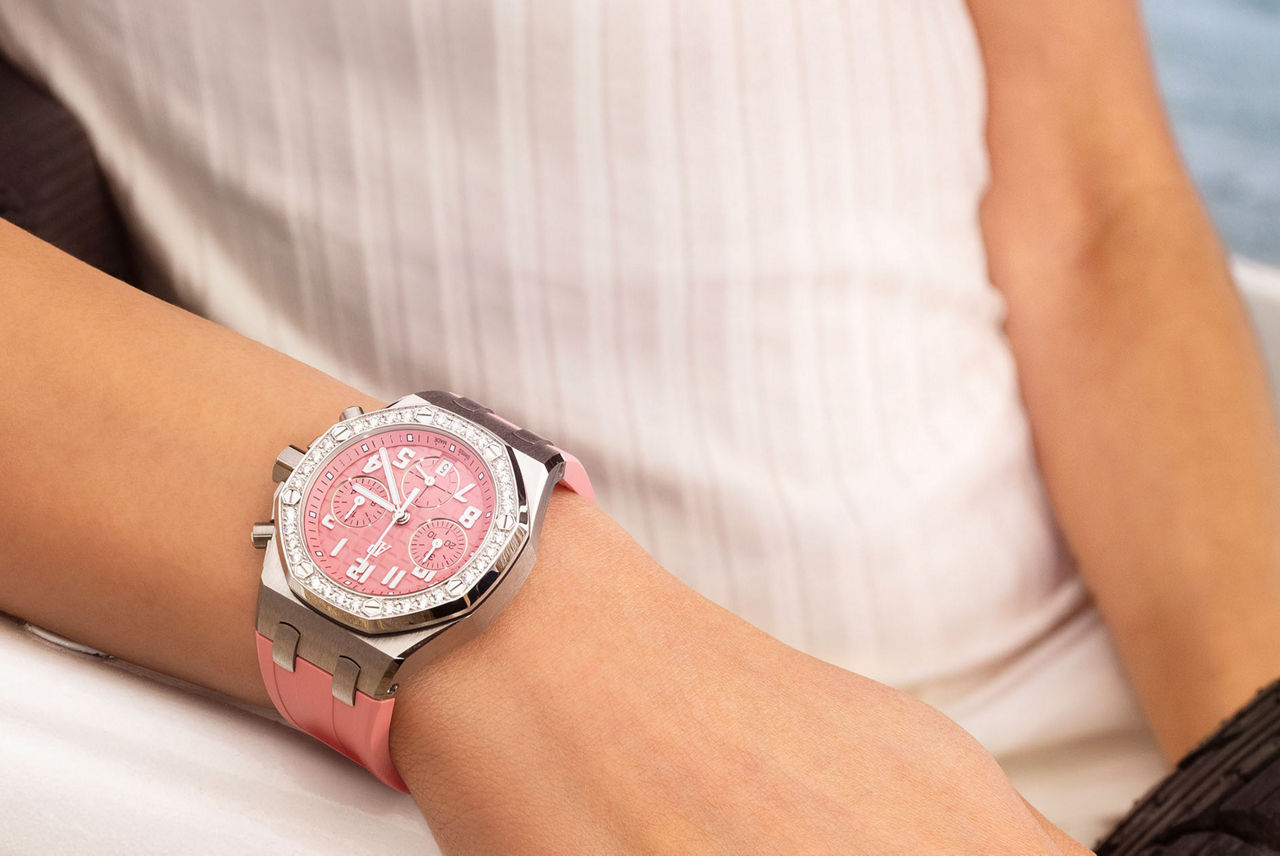 Servizio fotografico lifestyle di un orologio Royal Oak Offshore.