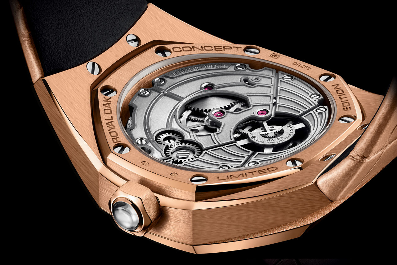 Gros plan d’un fond de Royal Oak Offshore