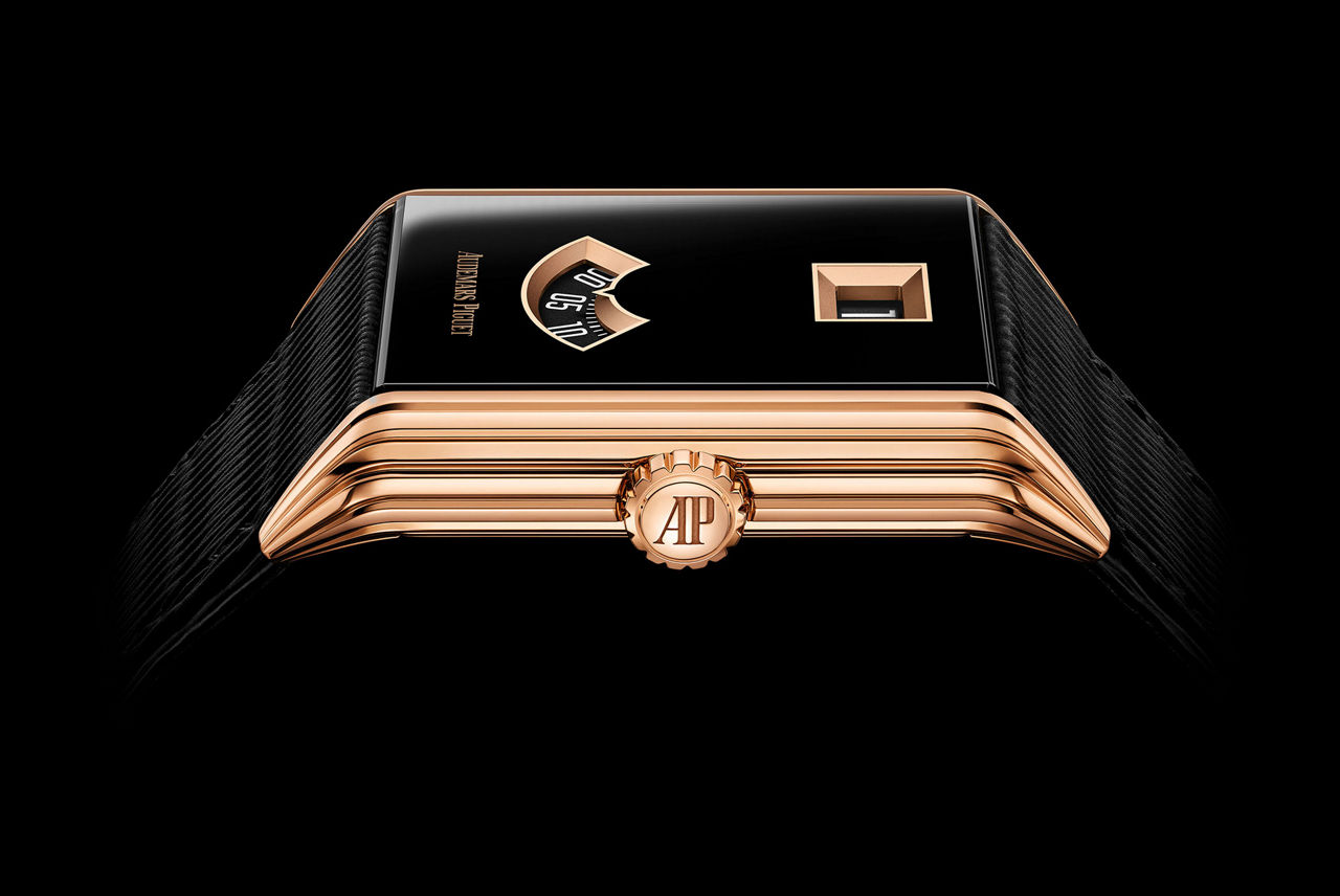 ネオ フレーム ジャンピングアワー ウォッチのクローズアップ