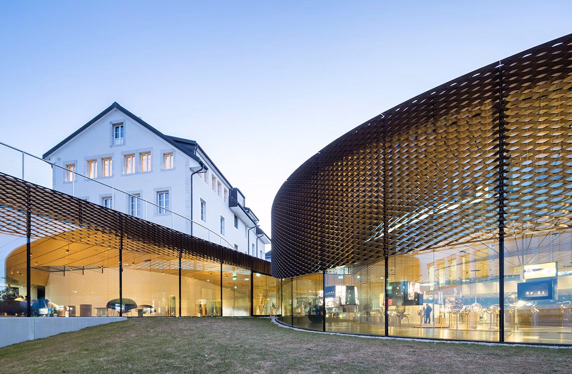 Interior view of the Atelier Audemars Piguet museum. 