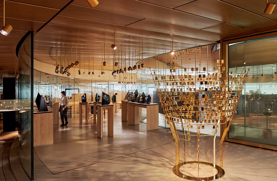 Interior view of the Atelier Audemars Piguet museum. 