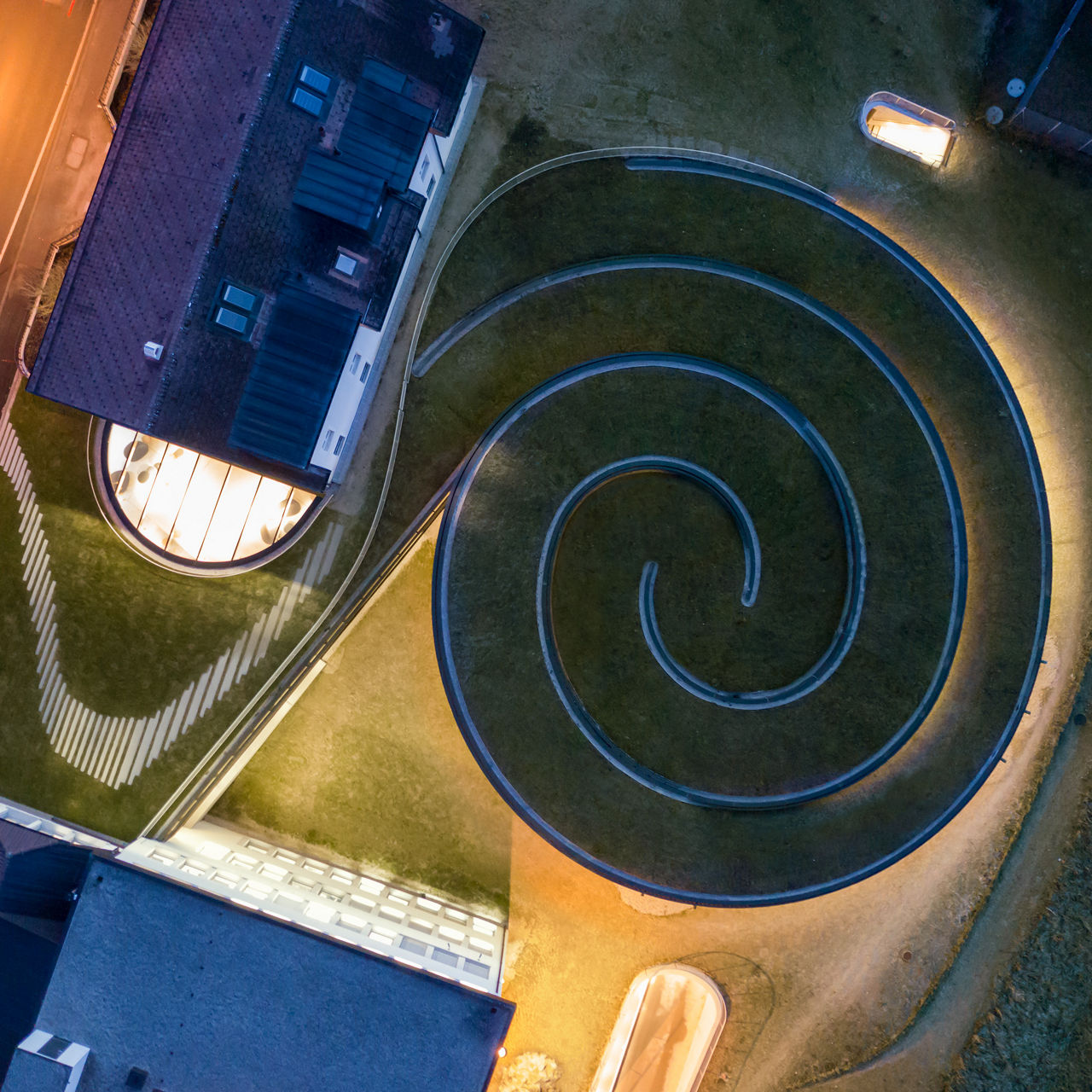 Sky view of the Atelier Audemars Piguet museum. 