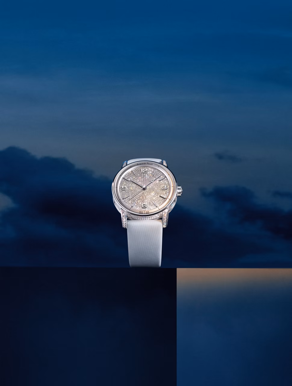 愛彼Code 11.59系列鑲鑽錶面特寫