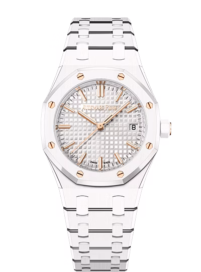 Royal Oak Selfwinding 77350CB.OO.1266CB.01 — 34mm, White ceramic