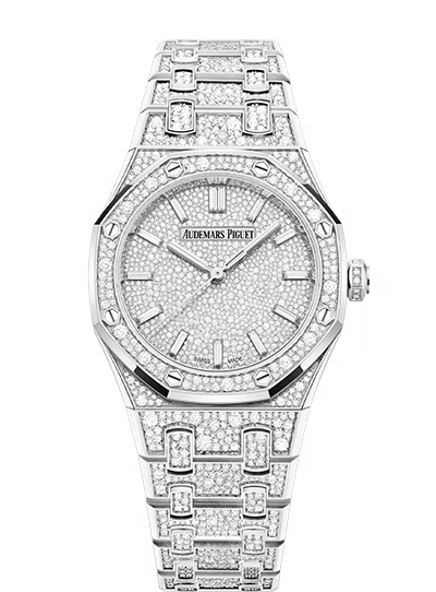 Royal Oak Selfwinding 77452BC.ZZ.1365BC.01 — 34mm, 18-carat white gold