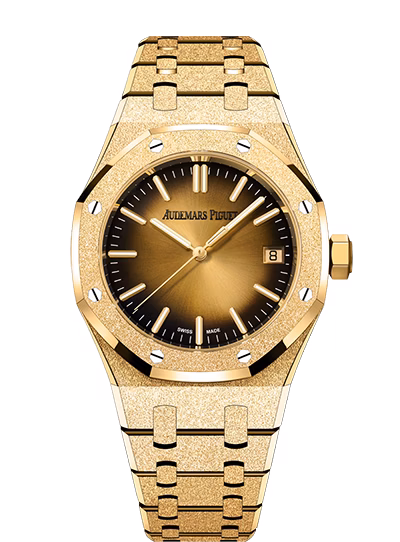 Royal Oak Frosted Gold Selfwinding 15550BA.GG.1356BA.01 — 37mm, 18-carat yellow gold