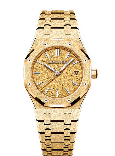 Royal Oak Frosted Gold Selfwinding 77450BA.GG.1361BA.01 — 34mm, 18-carat yellow gold