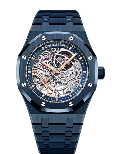 Royal Oak Double Balance Wheel Openworked 15416CD.OO.1225CD.01 — 41mm, "Bleu Nuit" ceramic