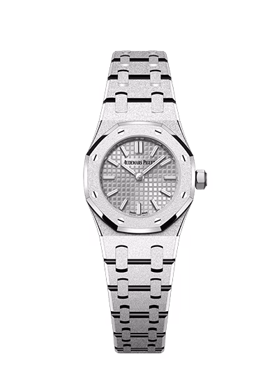 Royal Oak Mini Frosted Gold Quartz 67630BC.GG.1312BC.01-C — 23mm, 18-carat white gold