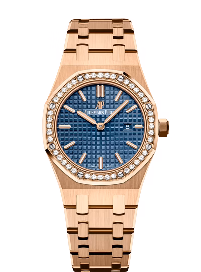 Royal Oak Quartz 67651OR.ZZ.1261OR.02-A — 33mm, 18-carat pink gold