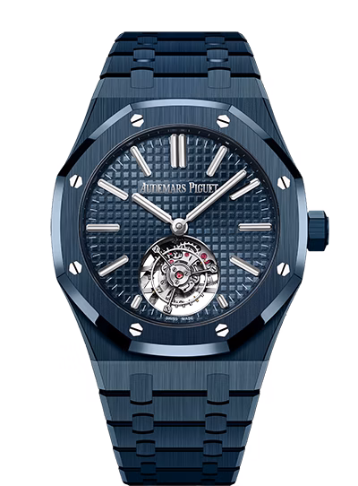 Royal Oak Selfwinding Flying Tourbillon 26730CD.OO.1225CD.01 — 41mm, "Bleu Nuit" ceramic
